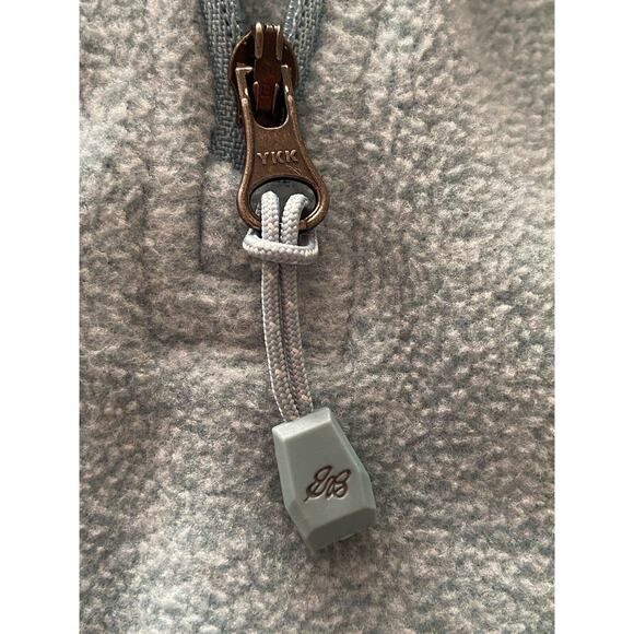 EDDIE BAUER Light Blue 1/4 Zip Fleece Pullover Sweater Ladies sz M - Picture 5 of 9